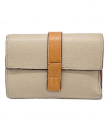 LOEWE（ロエベ）の古着「バーティカルコンパクトウォレット」｜ベージュ