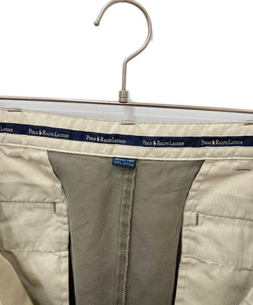 POLO RALPH LAUREN（ポロ・ラルフローレン）POLO RALPH LAUREN (ポロ・ラルフローレン) タックチノパンツ カーキ サイズ:38の古着・服飾アイテム