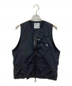 ）の古着「OVERLAY VEST」｜ブラック