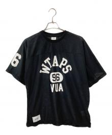 WTAPS（ダブルタップス）の古着「QB / SS / Poly. Era "Black"　フットボールTシャツ　半袖カットソー」｜ブラック