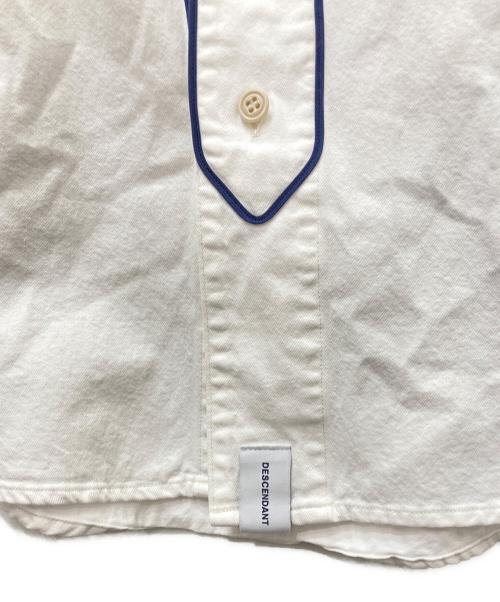 DESCENDANT（ディセンダント）DESCENDANT (ディセンダント) ロゴ刺繍ベースボールシャツ ホワイト サイズ:1の古着・服飾アイテム