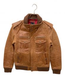 AVIREX VARSITY（アヴィレックスバーシティ）の古着「レザージャケット」｜ブラウン