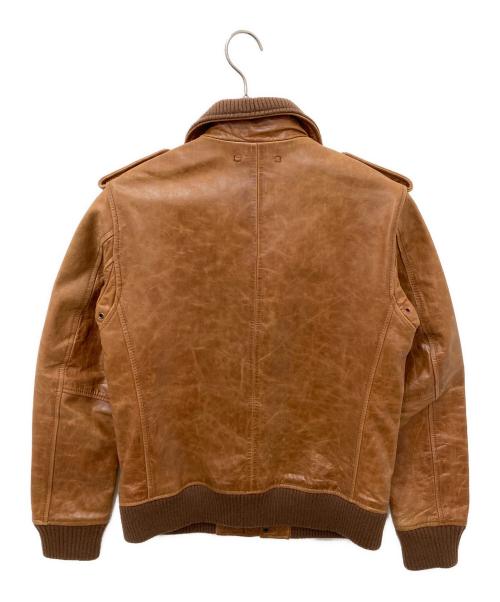 AVIREX VARSITY（アヴィレックスバーシティ）AVIREX VARSITY (アヴィレックスバーシティ) レザージャケット ブラウン サイズ:Mの古着・服飾アイテム