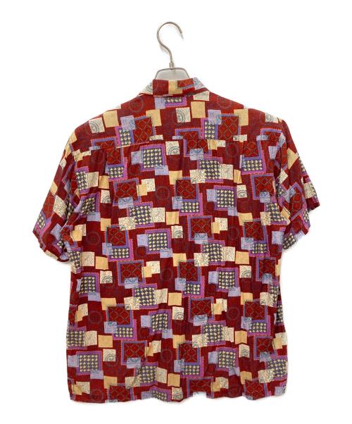 CHAPS（チャップス）CHAPS (チャップス) 総柄シャツ レッド サイズ:Mの古着・服飾アイテム