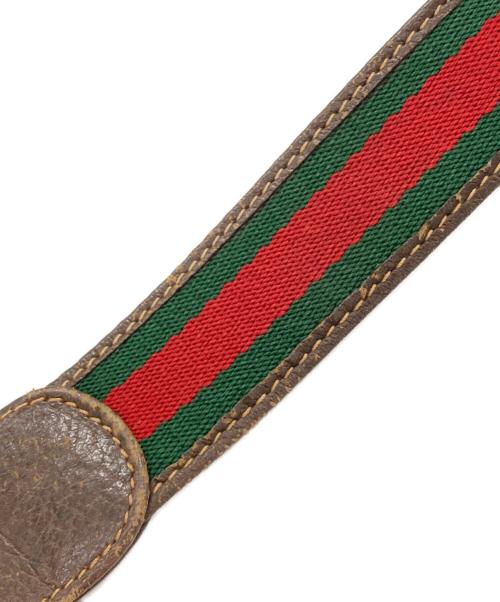 GUCCI（グッチ）GUCCI (グッチ) GGインターロッキングバックルベルト ブラウンの古着・服飾アイテム