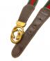 GUCCI (グッチ) GGインターロッキングバックルベルト ブラウン：6000円