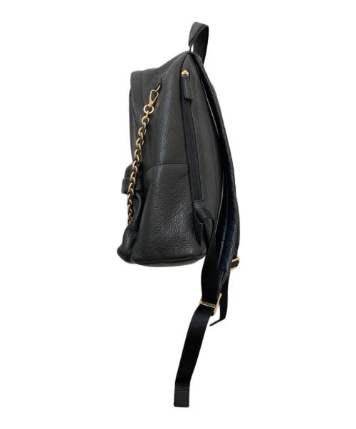 MICHAEL KORS（マイケルコース）MICHAEL KORS (マイケルコース) レザーチェーンリュック ブラックの古着・服飾アイテム