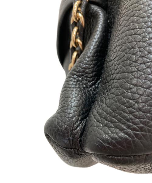 MICHAEL KORS（マイケルコース）MICHAEL KORS (マイケルコース) レザーチェーンリュック ブラックの古着・服飾アイテム