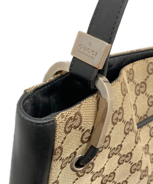 GUCCI（グッチ）GUCCI (グッチ) GGキャンバスワンショルダーバッグ ブラウンの古着・服飾アイテム