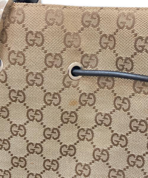GUCCI（グッチ）GUCCI (グッチ) GGキャンバスワンショルダーバッグ ブラウンの古着・服飾アイテム