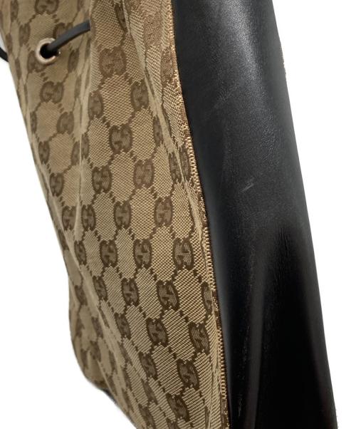 GUCCI（グッチ）GUCCI (グッチ) GGキャンバスワンショルダーバッグ ブラウンの古着・服飾アイテム