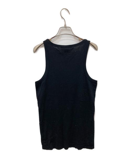 RALPH LAUREN（ラルフローレン）RALPH LAUREN (ラルフローレン) パッチワークポロプリントタンクトップ ブラック サイズ:XLの古着・服飾アイテム
