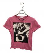 Hysteric Glamourヒステリックグラマー）の古着「KURT COBAINプリントTシャツ」｜ピンク