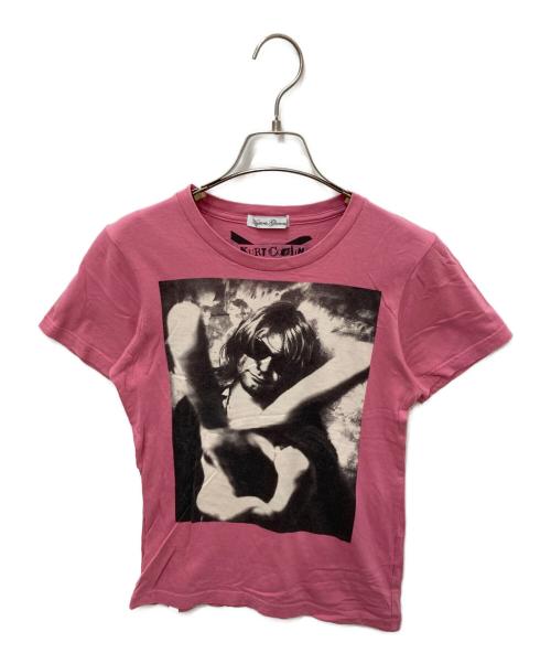 Hysteric Glamour（ヒステリックグラマー）Hysteric Glamour (ヒステリックグラマー) KURT COBAINプリントTシャツ ピンク サイズ:FREEの古着・服飾アイテム