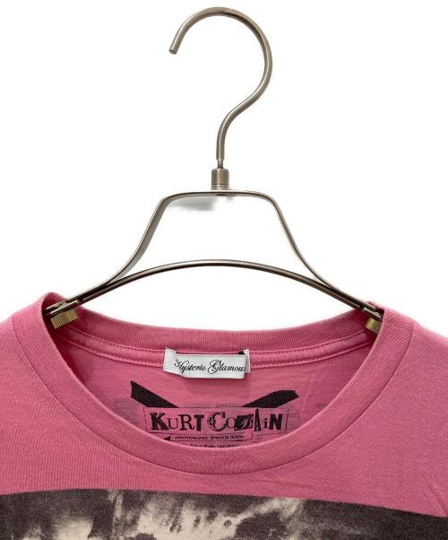 Hysteric Glamour（ヒステリックグラマー）Hysteric Glamour (ヒステリックグラマー) KURT COBAINプリントTシャツ ピンク サイズ:FREEの古着・服飾アイテム