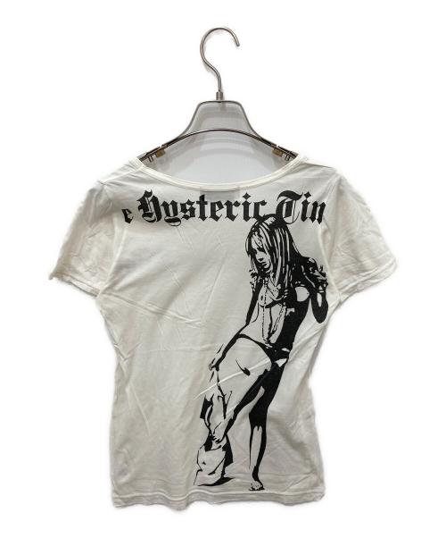 Hysteric Glamour（ヒステリックグラマー）Hysteric Glamour (ヒステリックグラマー) プリントTシャツ ホワイト サイズ:FREEの古着・服飾アイテム