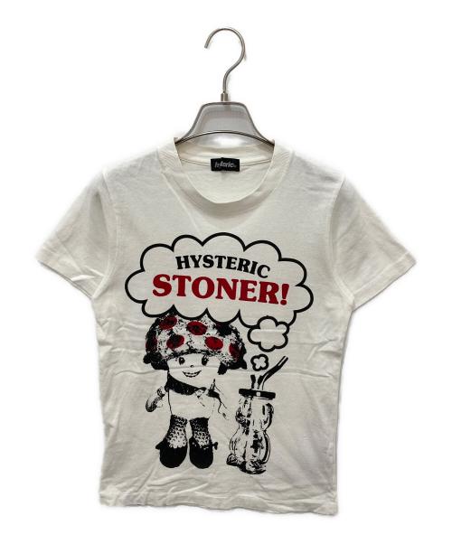 Hysteric Glamour（ヒステリックグラマー）Hysteric Glamour (ヒステリックグラマー) プリントTシャツ ホワイト サイズ:FREEの古着・服飾アイテム