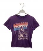 Hysteric Glamourヒステリックグラマー）の古着「プリントTシャツ」｜パープル