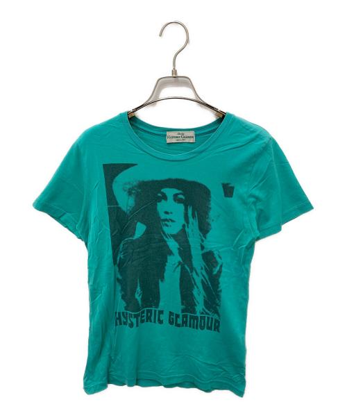 Hysteric Glamour（ヒステリックグラマー）Hysteric Glamour (ヒステリックグラマー) プリントTシャツ グリーン サイズ:Fの古着・服飾アイテム