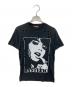 Hysteric Glamour（ヒステリックグラマー）の古着「ダメージ加工プリントTシャツ」｜ブラック