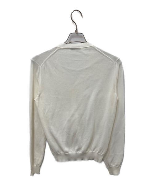 Zanone（ザノーネ）Zanone (ザノーネ) コットンニットカーディガン ホワイト サイズ:46の古着・服飾アイテム