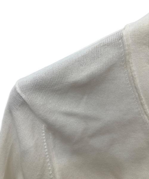 Zanone（ザノーネ）Zanone (ザノーネ) コットンニットカーディガン ホワイト サイズ:46の古着・服飾アイテム