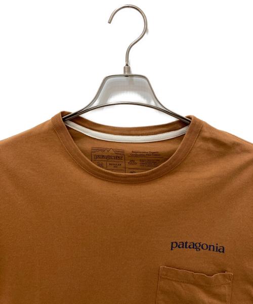 Patagonia（パタゴニア）Patagonia (パタゴニア) 半袖カットソー ブラウン サイズ:Mの古着・服飾アイテム