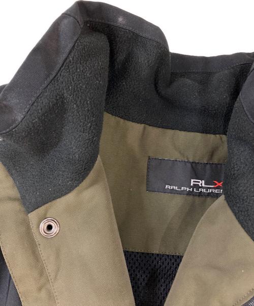 RLX RALPH LAUREN（アールエルエックスラルフローレン）RLX RALPH LAUREN (アールエルエックスラルフローレン) スタンドカラージャケット ブラック×カーキ サイズ:Lの古着・服飾アイテム