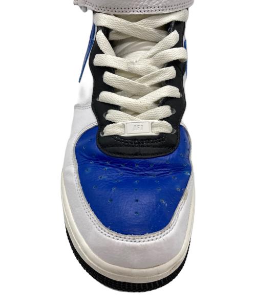 NIKE（ナイキ）NIKE (ナイキ) BY YOU AIR FORCE 1 MID ホワイト×ブルー サイズ:27の古着・服飾アイテム