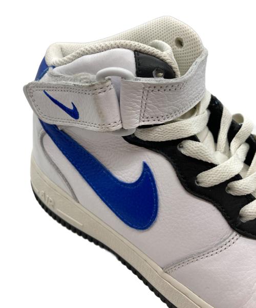 NIKE（ナイキ）NIKE (ナイキ) BY YOU AIR FORCE 1 MID ホワイト×ブルー サイズ:27の古着・服飾アイテム