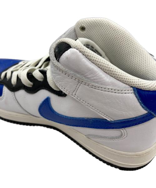 NIKE（ナイキ）NIKE (ナイキ) BY YOU AIR FORCE 1 MID ホワイト×ブルー サイズ:27の古着・服飾アイテム