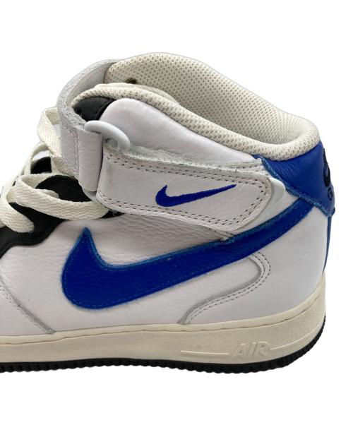NIKE（ナイキ）NIKE (ナイキ) BY YOU AIR FORCE 1 MID ホワイト×ブルー サイズ:27の古着・服飾アイテム