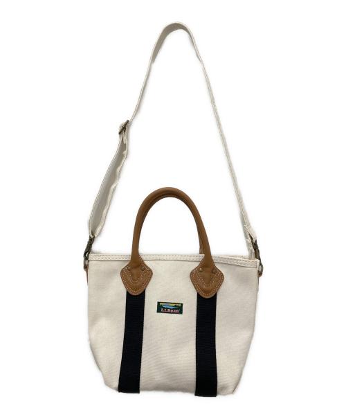 L.L.Bean（エルエルビーン）L.L.Bean (エルエルビーン) カタディンロゴ2WAYバッグ アイボリーの古着・服飾アイテム
