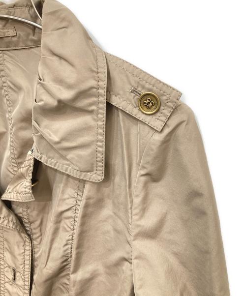 BURBERRY（バーバリー）BURBERRY (バーバリー) ペプラムナイロンジャケット ブラウン サイズ:44の古着・服飾アイテム