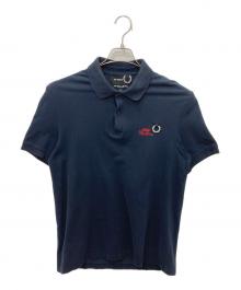 RAF SIMONS×FRED PERRY（ラフシモンズ×フレッドペリー）の古着「SLIM FIT POLO SHIRT」｜ネイビー