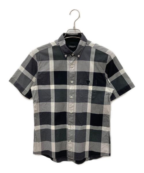 BLACK LABEL CRESTBRIDGE（ブラックレーベル クレストブリッジ）BLACK LABEL CRESTBRIDGE (ブラックレーベル クレストブリッジ) 半袖シャツ ブラック サイズ:Mの古着・服飾アイテム