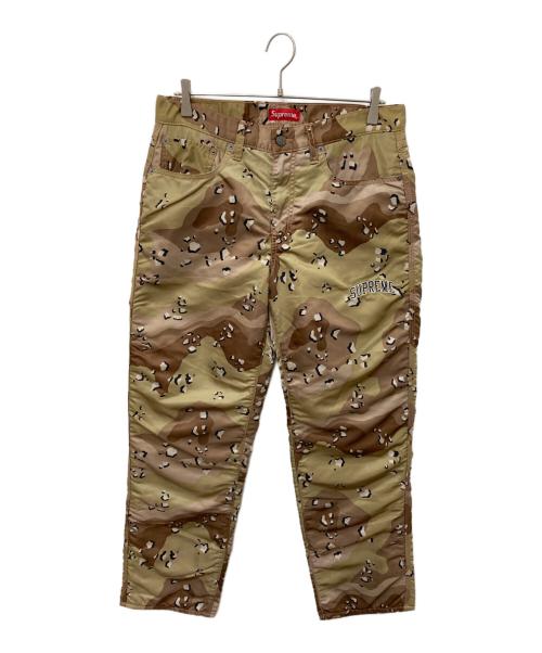 SUPREME（シュプリーム）Supreme (シュプリーム) LEVI'S (リーバイス) Nylon Pant Chocolate Chip Camo ブラウン サイズ:30の古着・服飾アイテム