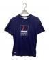 LACOSTE（ラコステ）の古着「プリントTシャツ」｜ネイビー