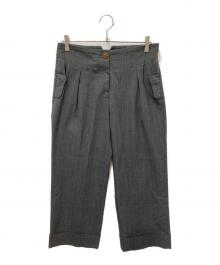 Vivienne Westwood RED LABEL（ヴィヴィアンウエストウッドレッドレーベル）の古着「ワイドストライプパンツ」｜グレー