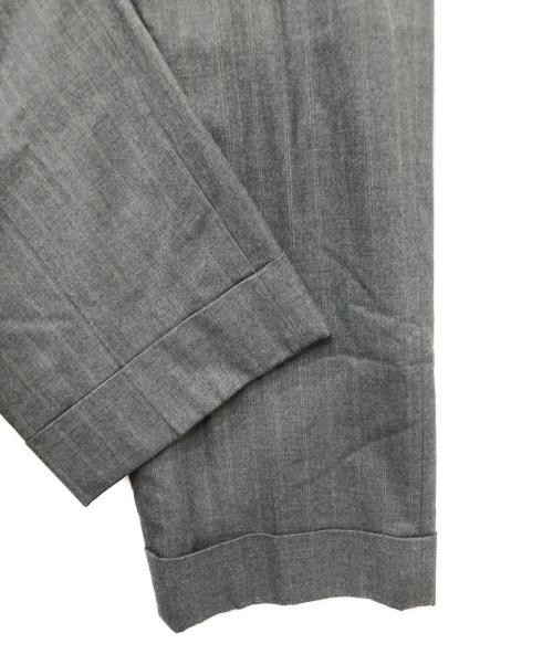 Vivienne Westwood RED LABEL（ヴィヴィアンウエストウッドレッドレーベル）Vivienne Westwood RED LABEL (ヴィヴィアンウエストウッドレッドレーベル) ワイドストライプパンツ グレー サイズ:3の古着・服飾アイテム