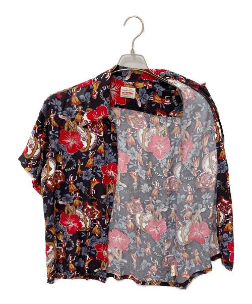 LEVI'S（リーバイス）LEVI'S (リーバイス) アロハシャツ ブラック×レッド サイズ:Lの古着・服飾アイテム