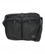 PORTERポーター）の古着「TANKER  SHOULDER BAG (L)　タンカー　ショルダーバッグ」｜ブラック