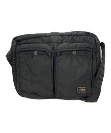 PORTER（ポーター）の古着「TANKER  SHOULDER BAG (L)　タンカー　ショルダーバッグ」｜ブラック