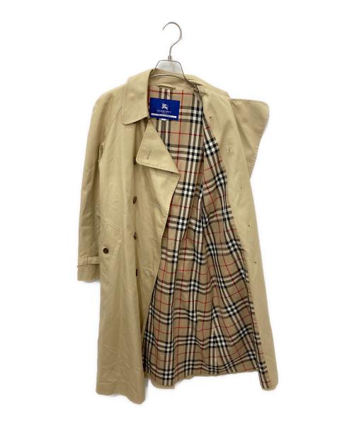 BURBERRY BLUE LABEL（バーバリー ブルー レーベル）BURBERRY BLUE LABEL (バーバリー ブルー レーベル) 裏ノヴァチェックトレンチコート ベージュ サイズ:38の古着・服飾アイテム