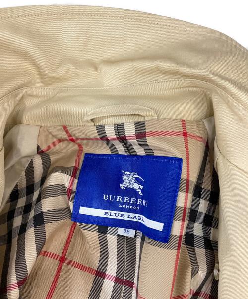 BURBERRY BLUE LABEL（バーバリー ブルー レーベル）BURBERRY BLUE LABEL (バーバリー ブルー レーベル) 裏ノヴァチェックトレンチコート ベージュ サイズ:38の古着・服飾アイテム