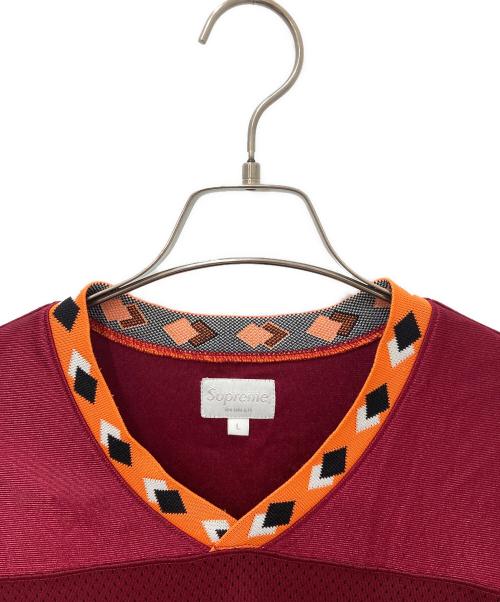 SUPREME（シュプリーム）SUPREME (シュプリーム) Diamond Rib Football Top レッド サイズ:Lの古着・服飾アイテム