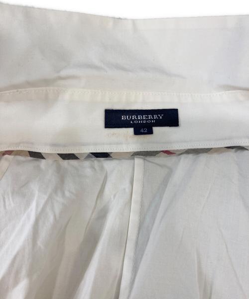 BURBERRY LONDON（バーバリーロンドン）BURBERRY LONDON (バーバリーロンドン) 7分袖シャツ ホワイト サイズ:42の古着・服飾アイテム