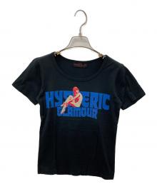 Hysteric Glamour（ヒステリックグラマー）の古着「プリントTシャツ」｜ブラック