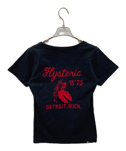 Hysteric Glamour（ヒステリックグラマー）Hysteric Glamour (ヒステリックグラマー) ポケットTシャツ ブラック サイズ:FREEの古着・服飾アイテム