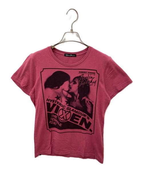 Hysteric Glamour（ヒステリックグラマー）Hysteric Glamour (ヒステリックグラマー) プリントTシャツ ピンク サイズ:FREEの古着・服飾アイテム